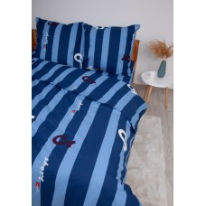 Комплект постельного белья ТЕП "Soft dreams" Line Blue, 70x70 евро
