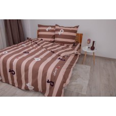 Комплект постельного белья ТЕП "Soft dreams" Line Brown, 70x70 евро