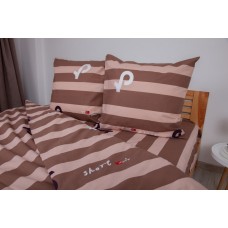 Комплект постельного белья ТЕП "Soft dreams" Line Brown, 70x70 евро