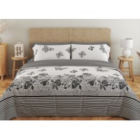 Комплект постельного белья ТЕП "Soft dreams" Black Butterfly, 70x70 двуспальный