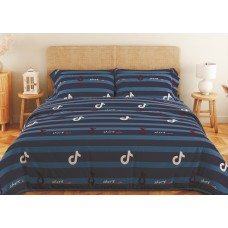 Комплект постільної білизни ТЕП "Soft dreams" Line Blue, 70x70 євро