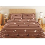 Комплект постільної білизни ТЕП "Soft dreams" Line Brown, 70x70 євро