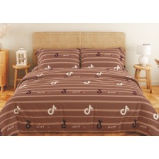 Комплект постільної білизни ТЕП "Soft dreams" Line Brown, 70x70 євро