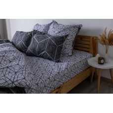 Комплект постельного белья ТЕП "Happy Sleep" Quadro Star grey, 50x70 семейный