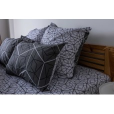 Комплект постельного белья ТЕП "Happy Sleep" Quadro Star grey, 50x70 семейный