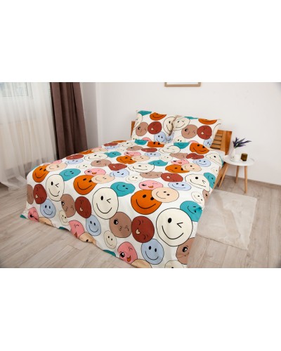 Комплект постільної білизни ТЕП "Happy Sleep Duo" Emojical, 70x70 євро