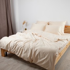 Комплект постельного белья ТЕП "СТРАЙП САТИН" Champagne евро