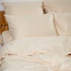 Комплект постельного белья ТЕП "СТРАЙП САТИН" Champagne евро