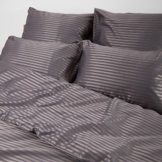 Комплект постельного белья ТЕП "СТРАЙП САТИН" Graphite евро