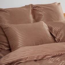 Комплект постільної білизни ТЕП "СТРАЙП САТИН" Macchiato євро