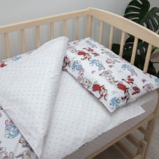 Комплект дитячої постільної білизни "ТЕПІК" 1-3 роки Милые зайчонки (розовый)