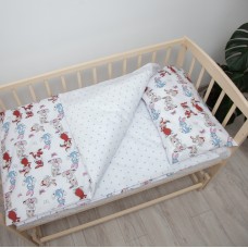 Комплект дитячої постільної білизни "ТЕПІК" 1-3 роки Милые зайчонки