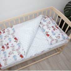 Комплект дитячої постільної білизни "ТЕПІК" 1-3 роки Милые зайчонки