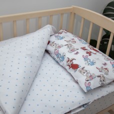 Комплект дитячої постільної білизни "ТЕПІК" 1-3 роки Милые зайчонки