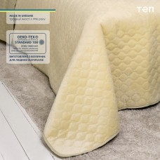 Покрывало ТЕП "VELOUR" 240*260 см бежевый ромб круглый