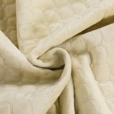 Покрывало ТЕП "VELOUR" 240*260 см бежевый ромб круглый