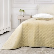 Покрывало ТЕП "VELOUR" 180*240 см бежевый ромб круглый