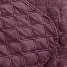 Покрывало ТЕП "VELOUR" 180*240 см бордовый/ромб круглый