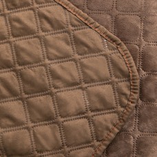 Покрывало ТЕП "VELOUR" 220*240 см Коричневый/Ромб круглый