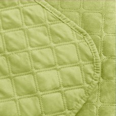 Покрывало ТЕП "VELOUR" 220*240 см салатовый/ромб круглый