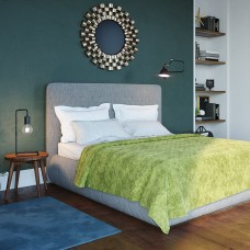 Покрывало ТЕП "VELOUR" 240*260 см салатовый/ромб прямой