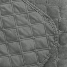 Покрывало ТЕП "VELOUR" 220*240 см серый/ромб круглий
