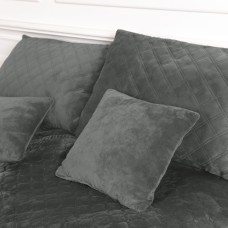 Покрывало ТЕП "VELOUR" 220*240 см серый/ромб круглий