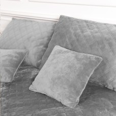 Покрывало ТЕП "VELOUR" 150*210 см светло-серый/ромб круглый