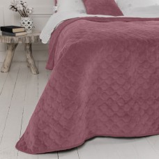 Покрывало ТЕП "VELOUR" 240*260 см Mesa Rose/ромб круглый