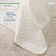 Покрывало ТЕП "VELOUR" 150*210 см молочный/ромб круглый