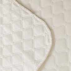 Покрывало ТЕП "VELOUR" 150*210 см молочный/ромб круглый