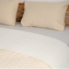 Покрывало ТЕП "VINTAGE" 180*240 см 1шт наволочка 50*70 см 1шт Бежевый/винтаж