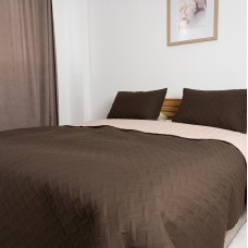 Покрывало ТЕП "VINTAGE" 220*240 см 1шт наволочка 50*70 см 2шт Коричневый
