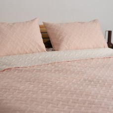 Покрывало ТЕП "VINTAGE" 240*260 см 1шт наволочка 50*70 см 2шт Пудровый винтаж