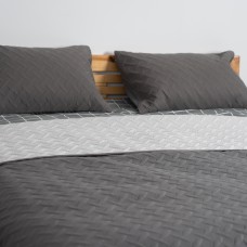 Покрывало ТЕП "VINTAGE" 240*260 см 1шт наволочка 50*70 см 2шт Серый/Винтаж