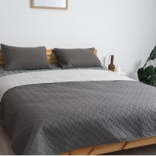 Покрывало ТЕП "VINTAGE" 240*260 см 1шт наволочка 50*70 см 2шт Серый/Винтаж