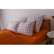 Комплект постельного белья "ТЕП" TERRACOTTA Check, 70x70 двуспальный