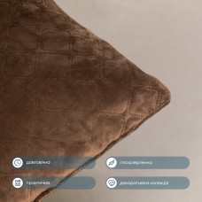 Подушка декоративная "VELOUR" 40*40 см коричневый
