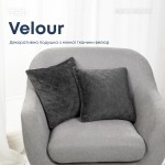 Подушка декоративна "VELOUR" 40*40 см сірий