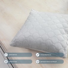 Подушка декоративная "VELOUR" 40*40 см светло-серый