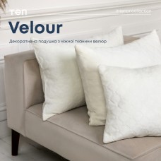 Подушка декоративная "VELOUR" 40*40 см молочный