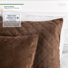 Подушка декоративная "VELOUR" 50*70 см коричневый