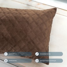 Подушка декоративная "VELOUR" 50*70 см коричневый