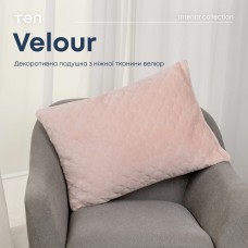 Подушка декоративная "VELOUR" 50*70 см пудровый