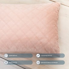 Подушка декоративная "VELOUR" 50*70 см пудровый