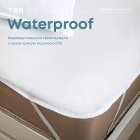 Водонепроницаемая простыня "WATERPROOF" 180*200 см (Р.S.)