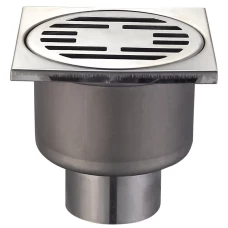 MIXXUS DRAIN-01-10x10-180 Душевой трап из нержавеющей стали SUS304 100x100мм, прямой отвод (36 шт/ящ)