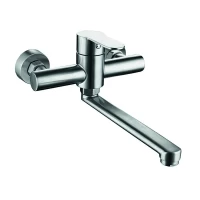 Смеситель для кухни ZERIX DAX-005 настенный из нерж. стали SUS304 (ZX4814)