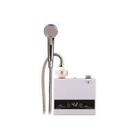 ZERIX BWH-02-ES Водонагр.НАСТЕННЫЙ 5,5kW проточн.,ИЗ ИНД.ТЕМП.(со шланг.и лейкой,без вилки)(10 шт/ящ