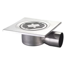 MIXXUS DRAIN-04-15x15-90 Душевой трап из нержавеющей стали SUS304 150x150мм, угловой отвод (36 шт/ящ)